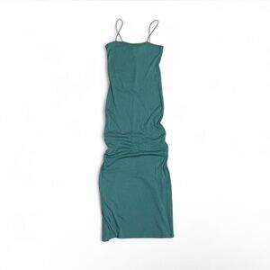 Forever 21 Teal Maxi Dress with Spaghetti Straps